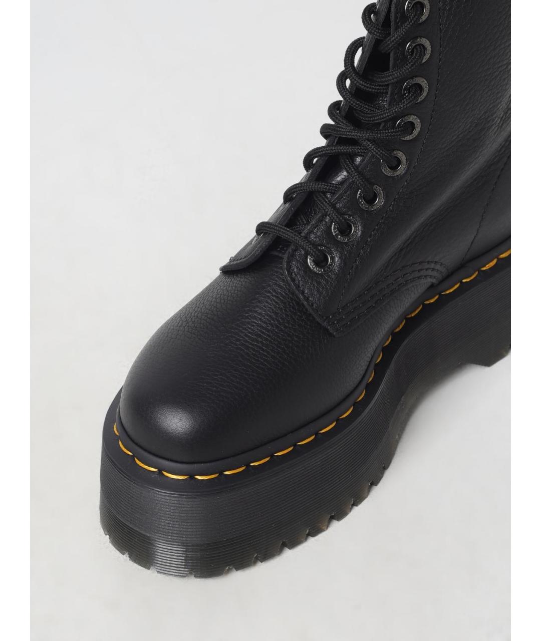 DR. MARTENS Черные кожаные ботинки, фото 4