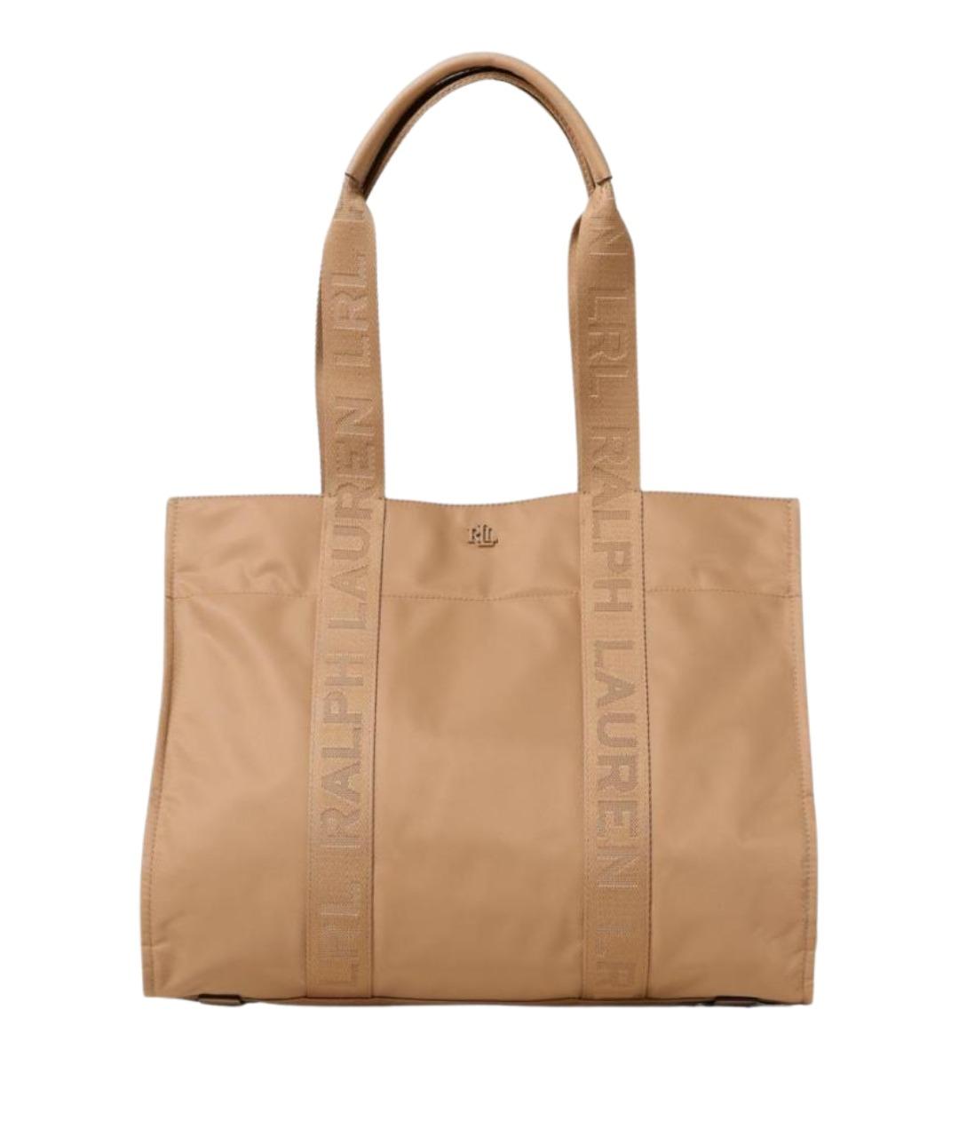 RALPH LAUREN Бежевая сумка тоут, фото 1