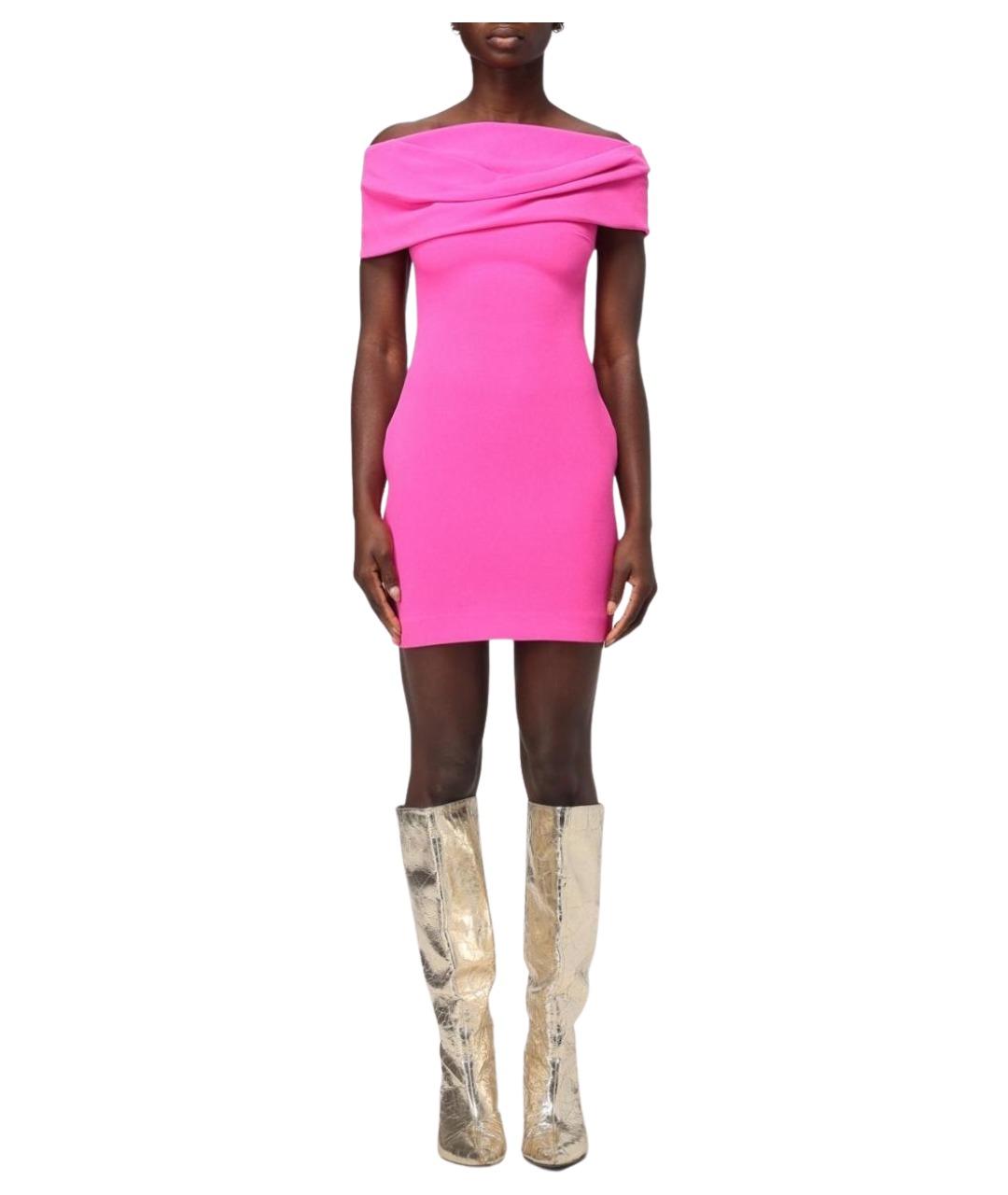 SOLACE LONDON Розовое полиэстеровое коктейльное платье, фото 1