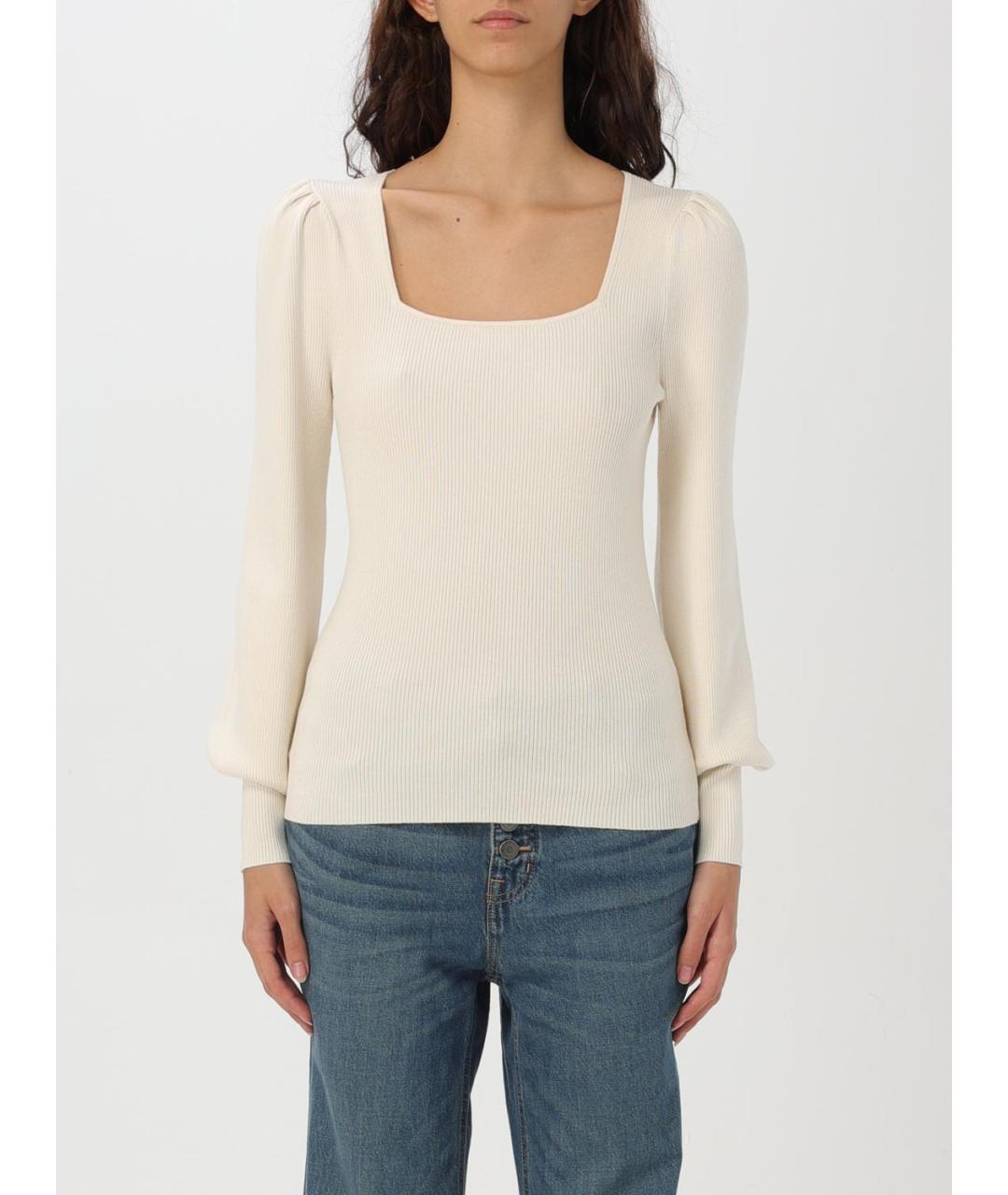 RALPH LAUREN Бежевый хлопковый джемпер / свитер, фото 4