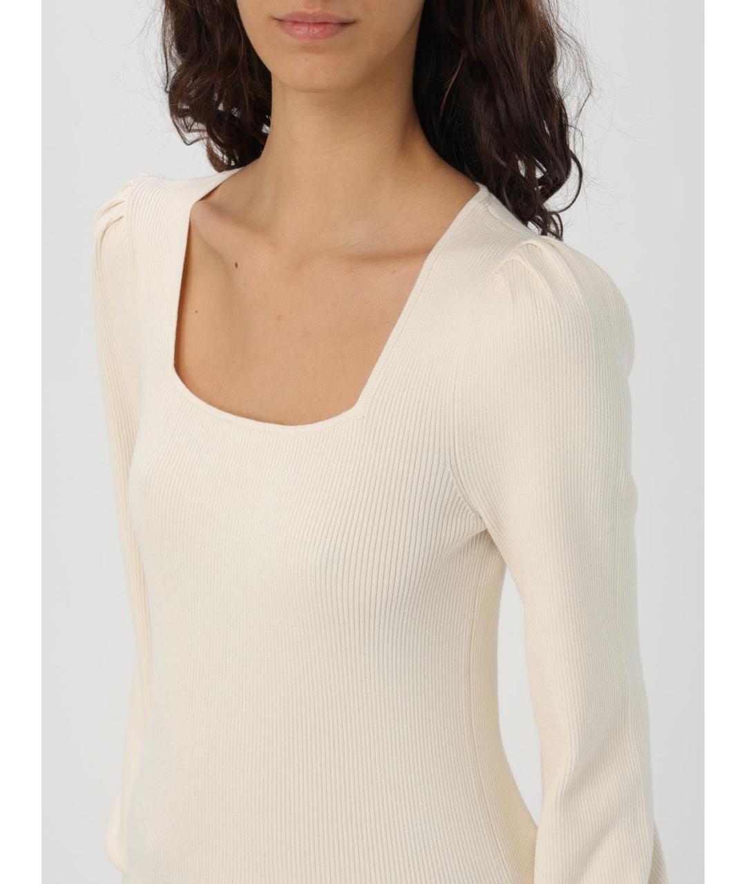 RALPH LAUREN Бежевый хлопковый джемпер / свитер, фото 3