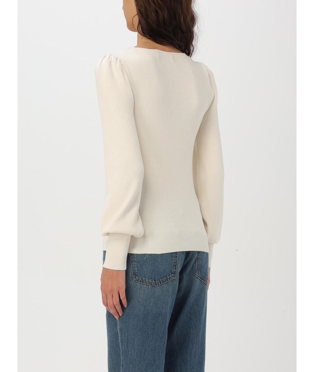 RALPH LAUREN Бежевый хлопковый джемпер / свитер, фото 2