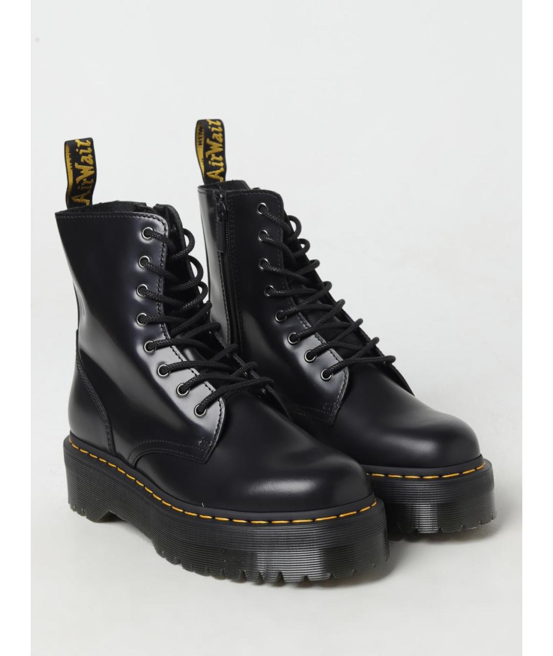 DR. MARTENS Черные кожаные ботинки, фото 2