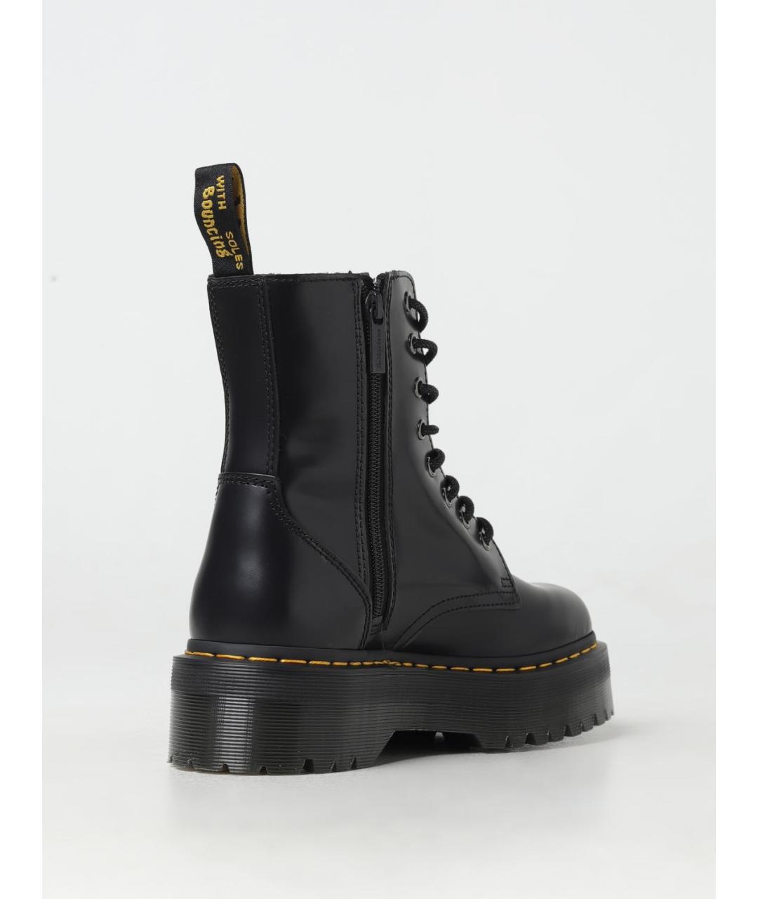 DR. MARTENS Черные кожаные ботинки, фото 3