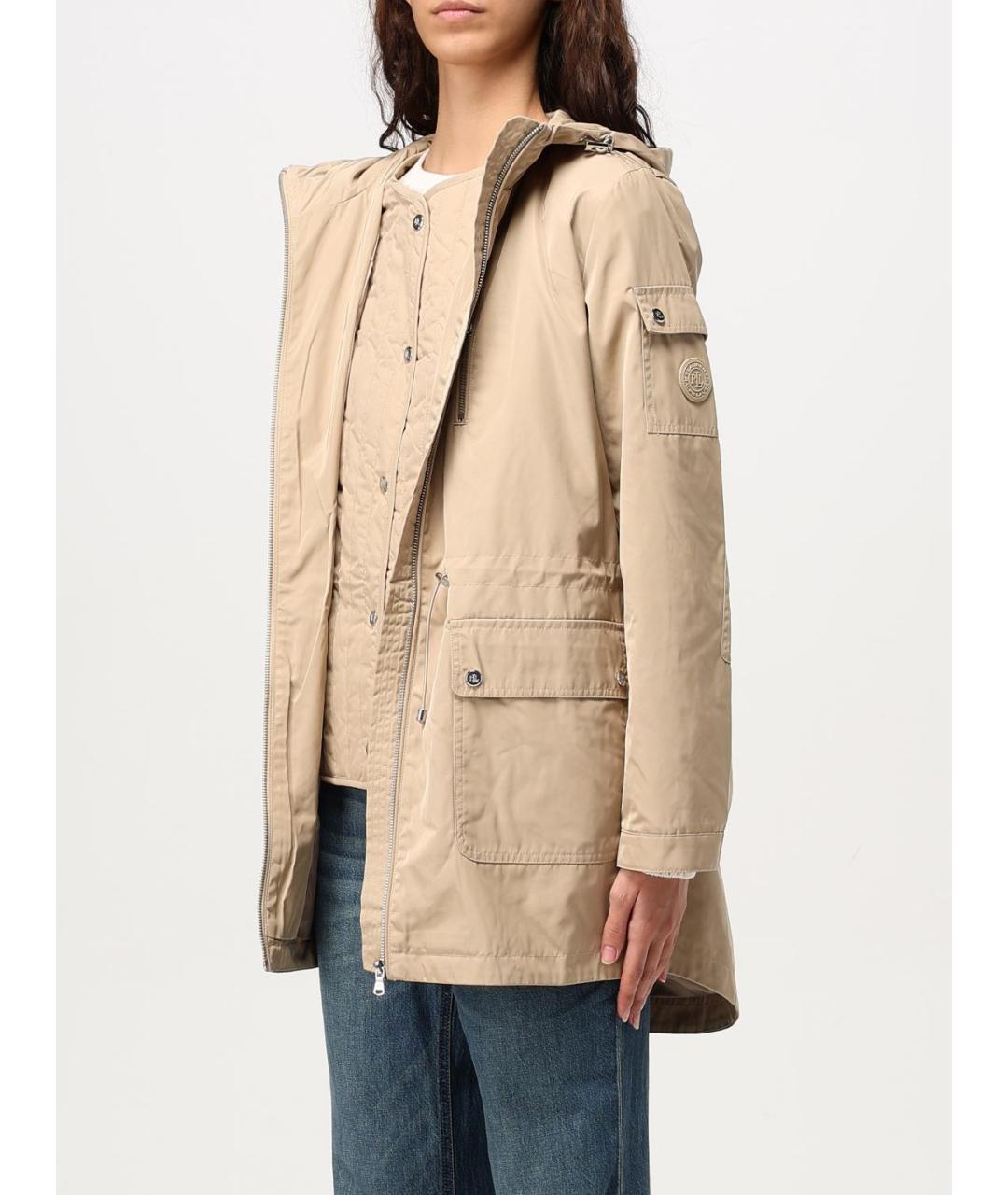 RALPH LAUREN Коричневая полиэстеровая парка, фото 3