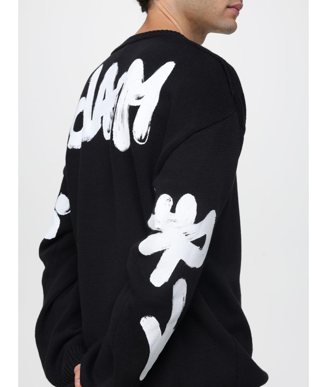 DISCLAIMER Черный хлопковый джемпер / свитер, фото 3