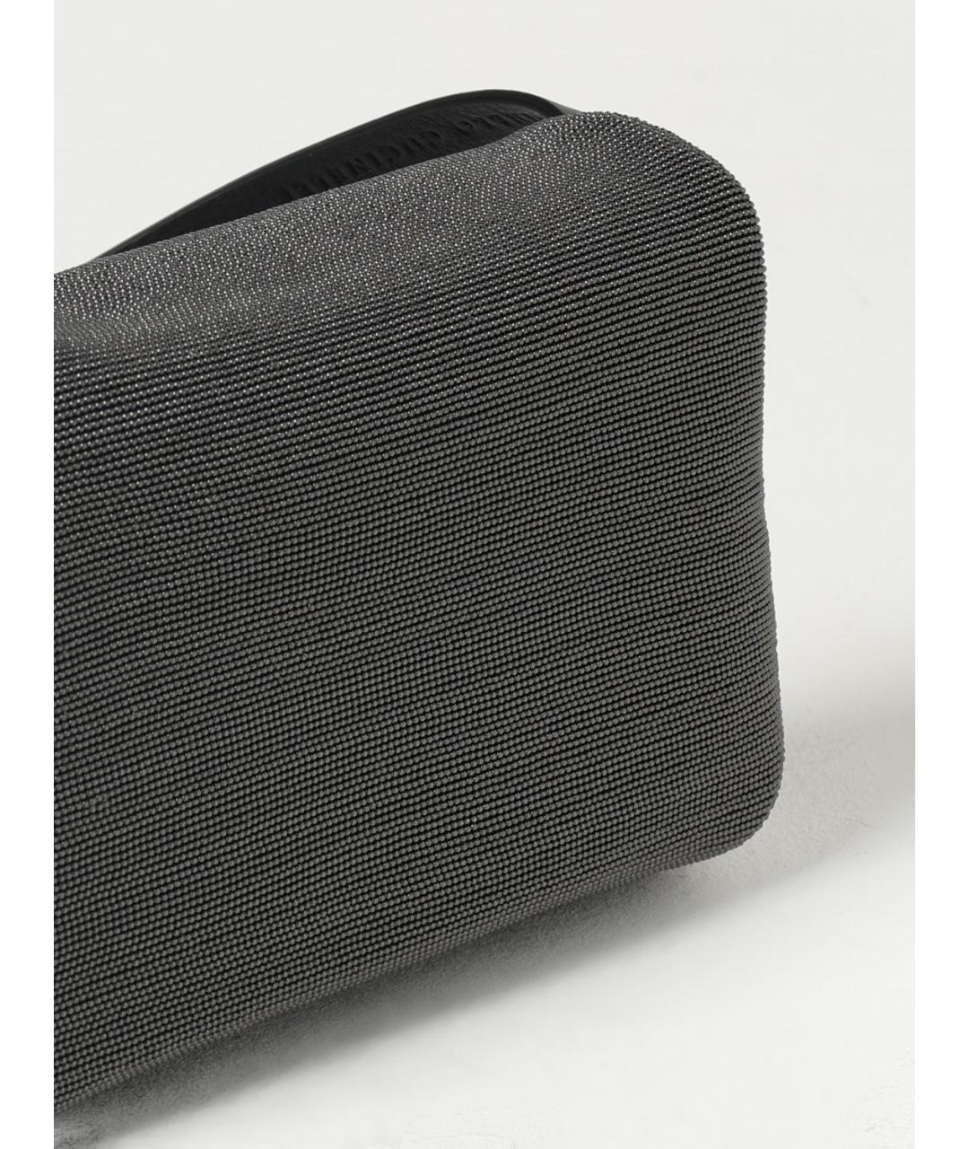 BRUNELLO CUCINELLI Серая сумка через плечо, фото 4