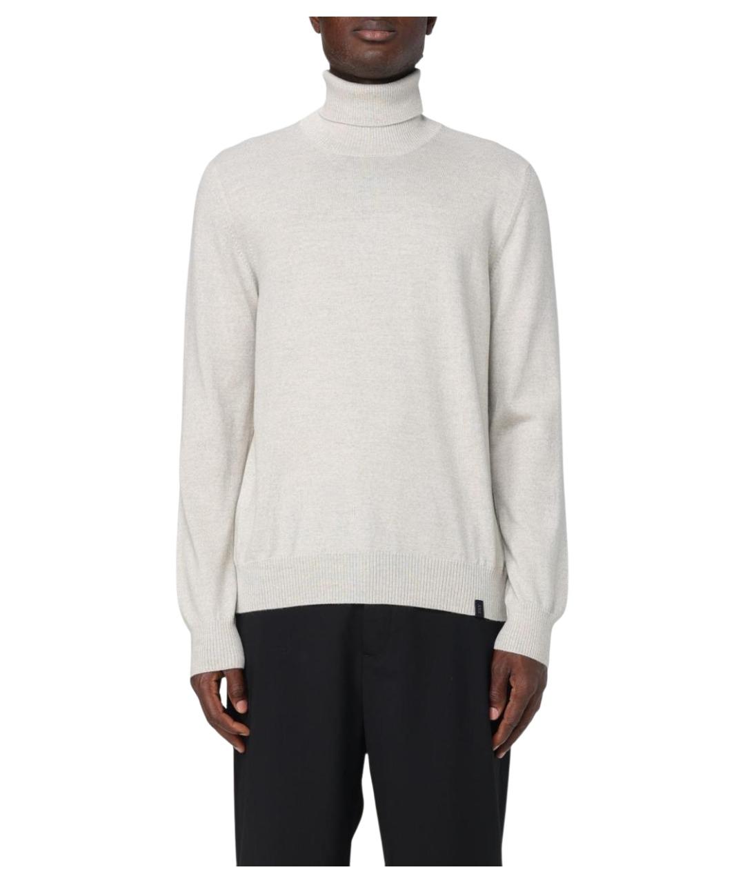 FAY Серая шерстяная водолазка, фото 1