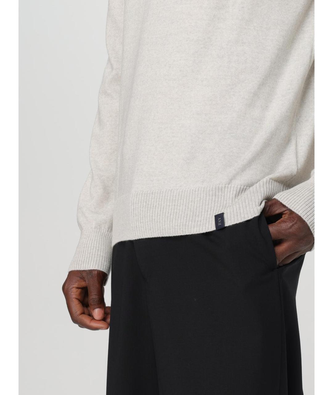 FAY Серая шерстяная водолазка, фото 3