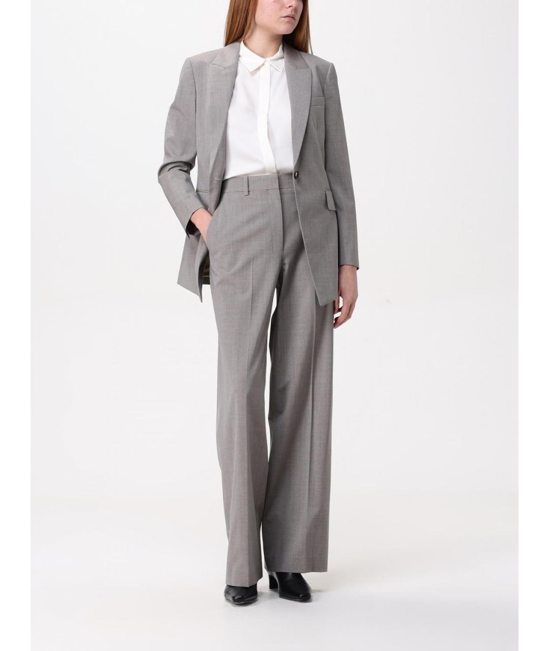 THEORY Серый шерстяной жакет/пиджак, фото 3