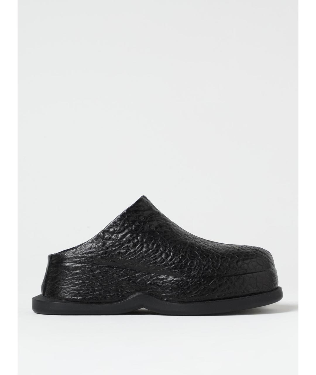 ALEXANDER MCQUEEN Черные кожаные мюли, фото 5