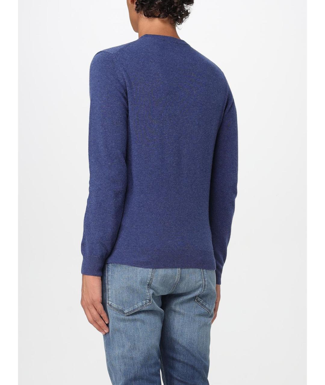WOOLRICH Синий шерстяной джемпер / свитер, фото 2