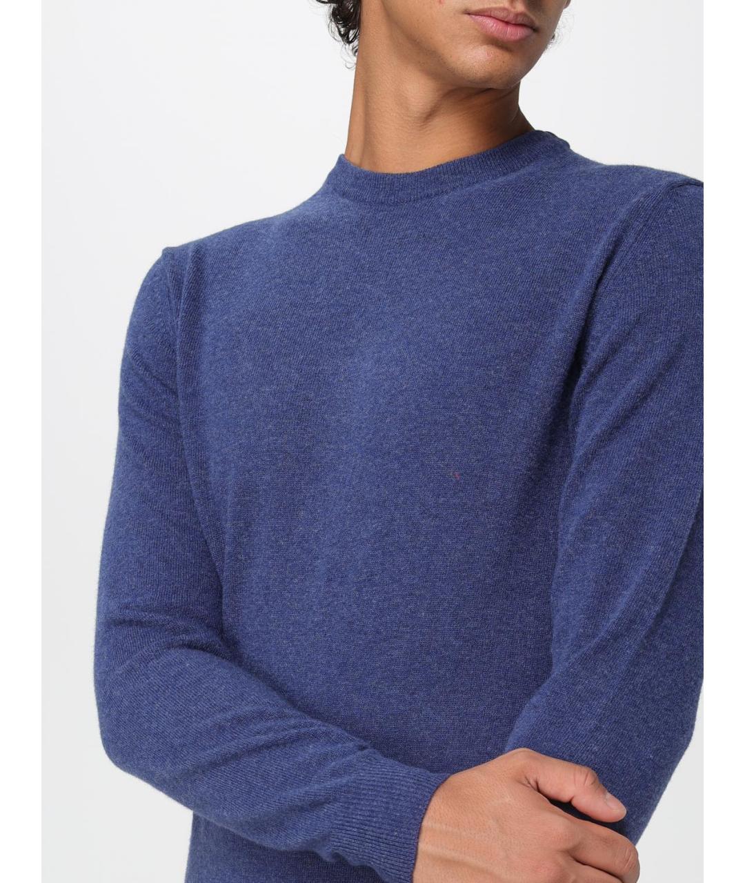 WOOLRICH Синий шерстяной джемпер / свитер, фото 3