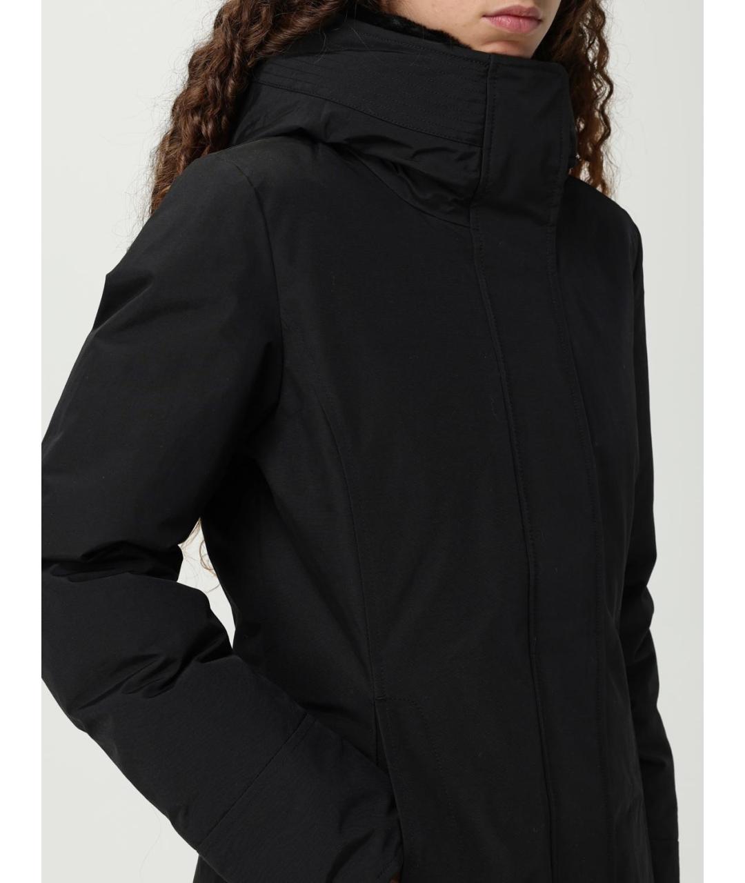 WOOLRICH Черная хлопковая парка, фото 5