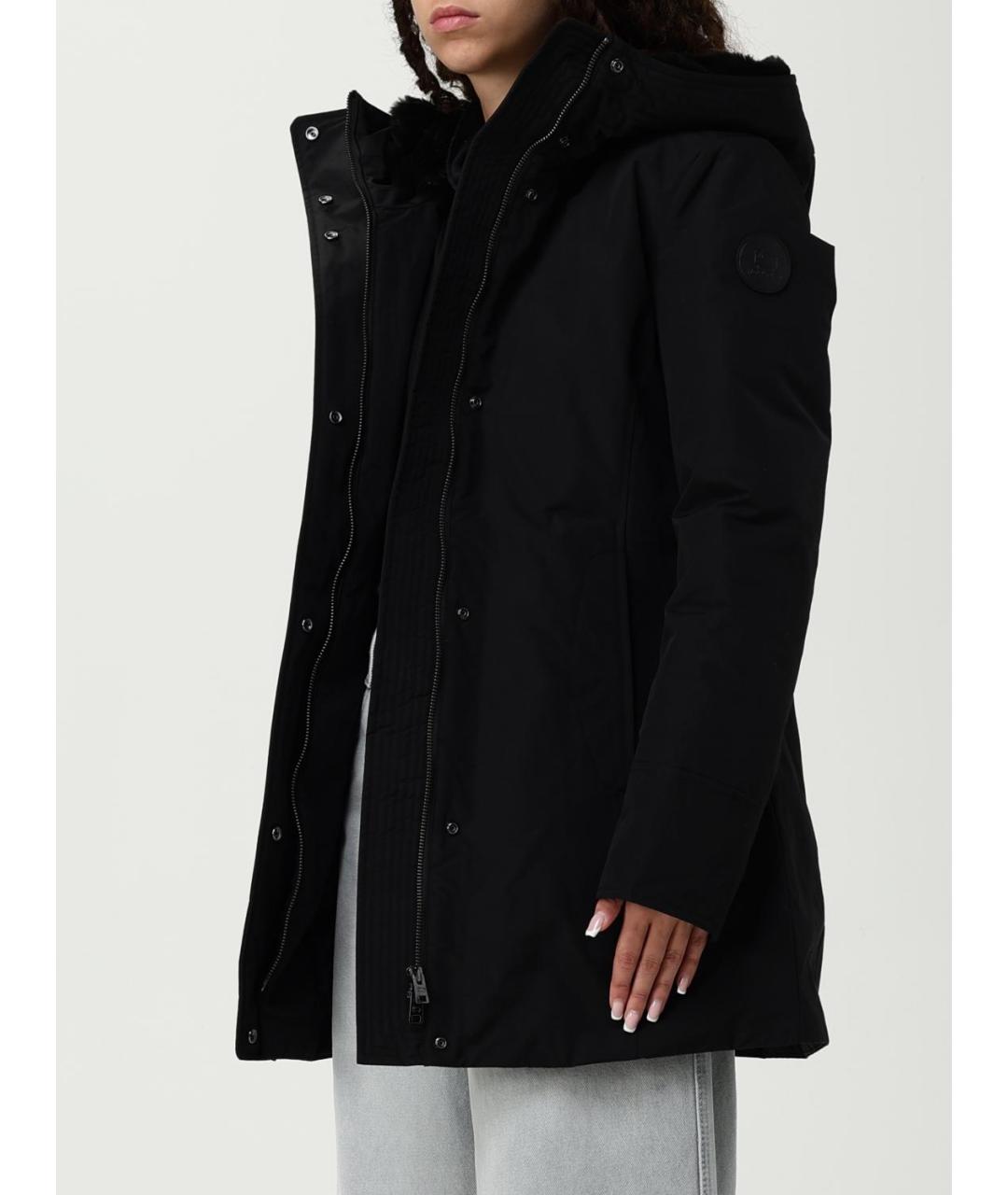 WOOLRICH Черная хлопковая парка, фото 4