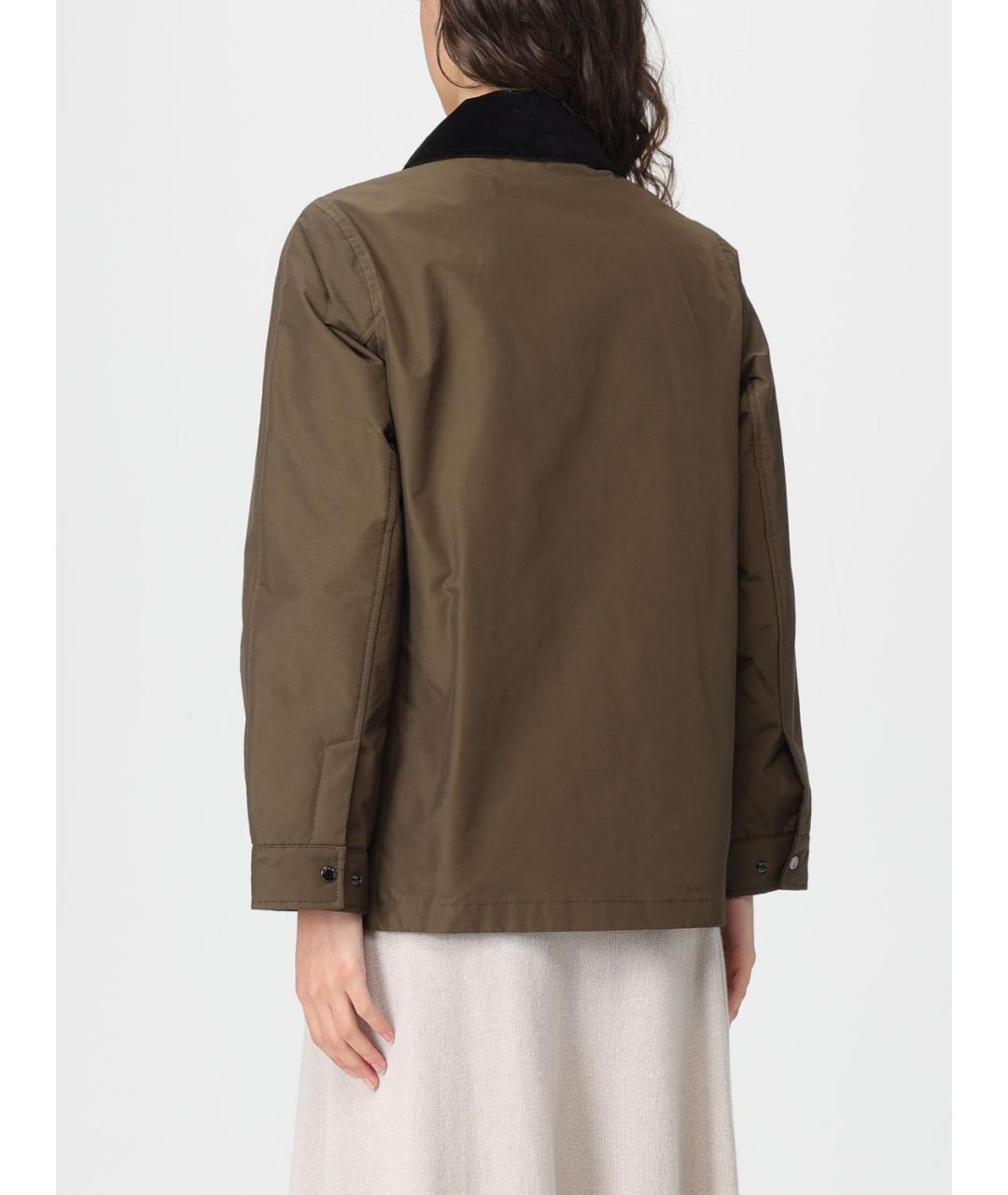 WOOLRICH Зеленая хлопковая куртка, фото 2