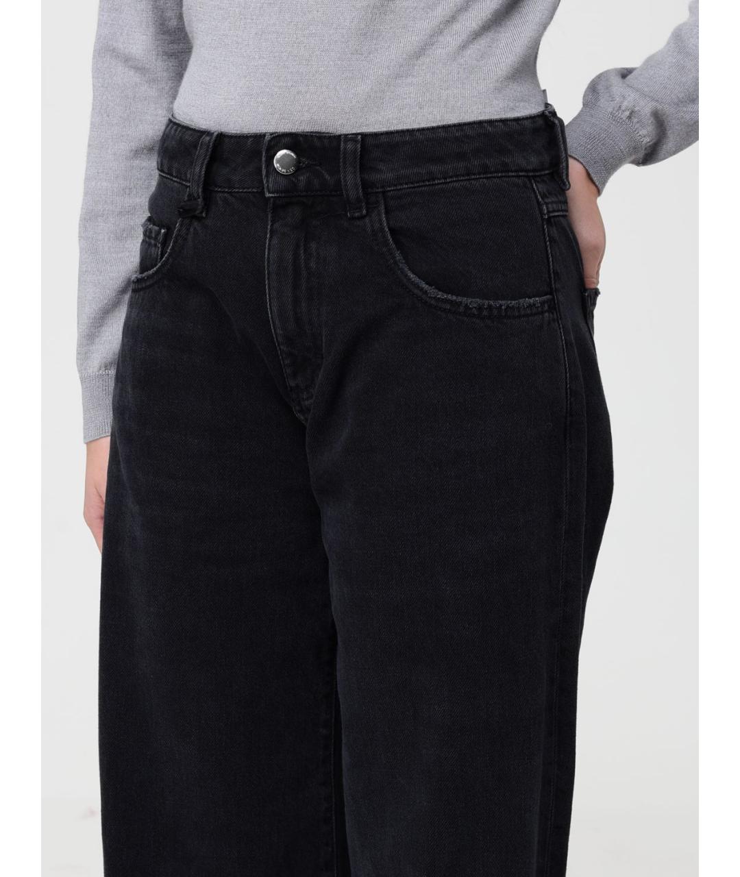 ICON DENIM Черные хлопковые прямые джинсы, фото 3