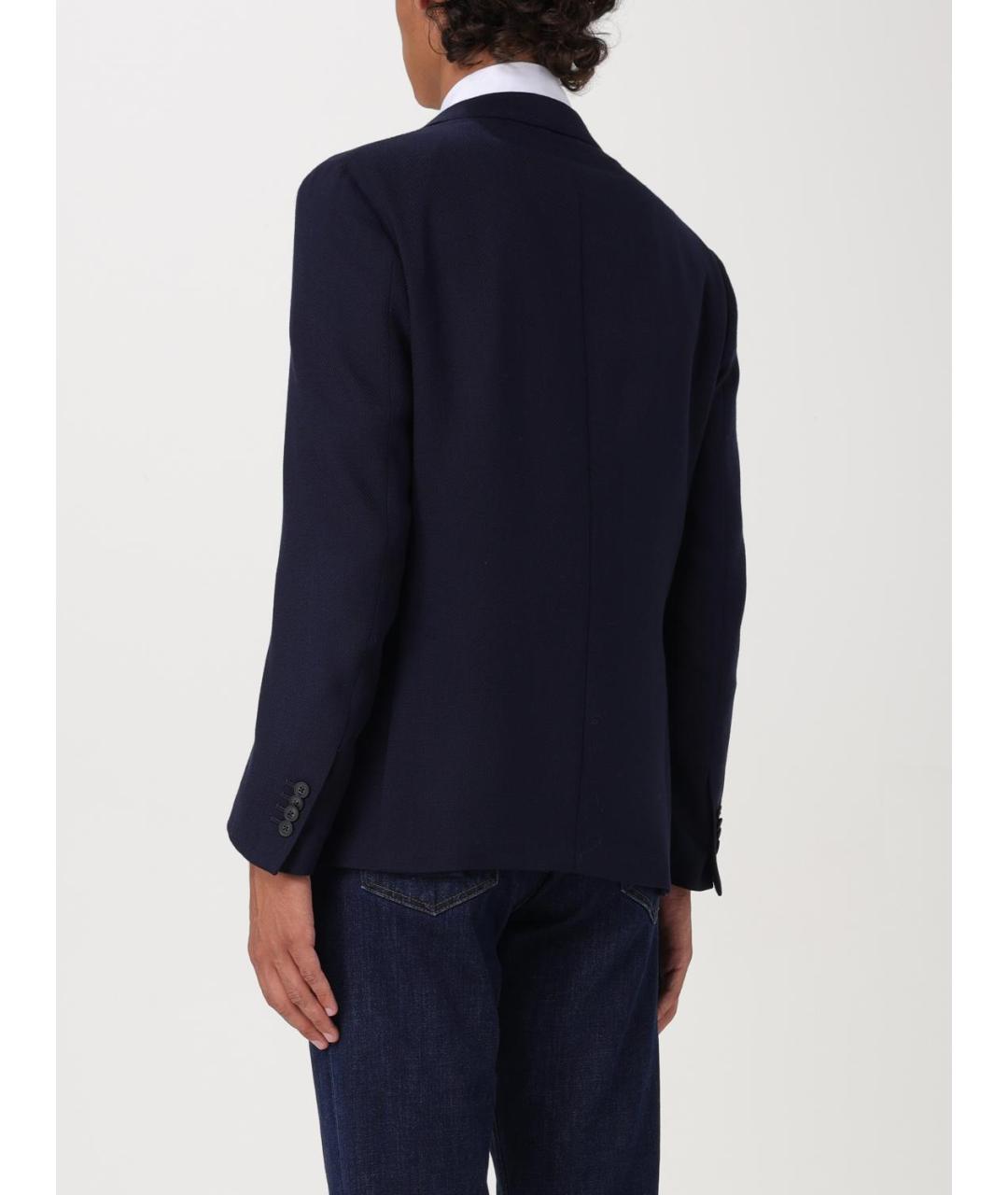 FAY Синий шерстяной пиджак, фото 2