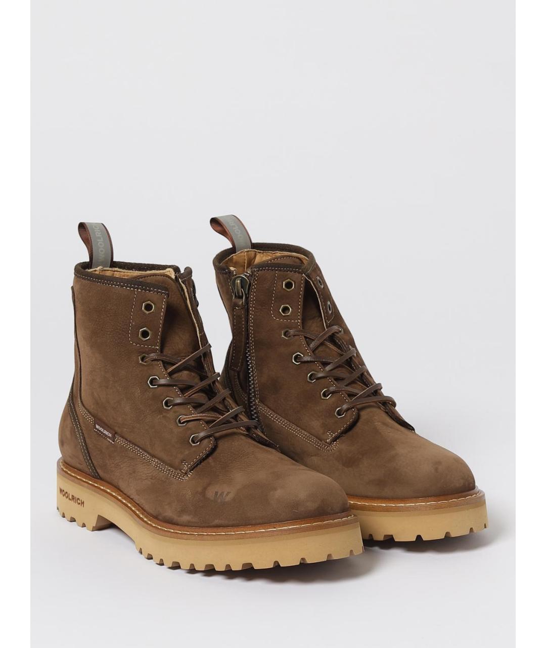 WOOLRICH Коричневые замшевые высокие ботинки, фото 2