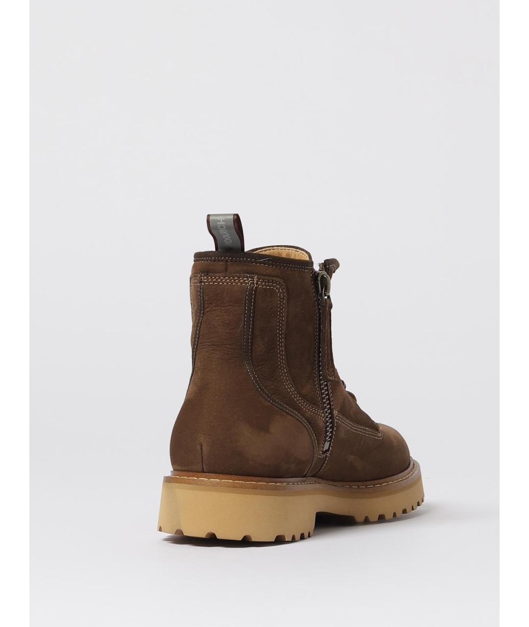 WOOLRICH Коричневые замшевые высокие ботинки, фото 3