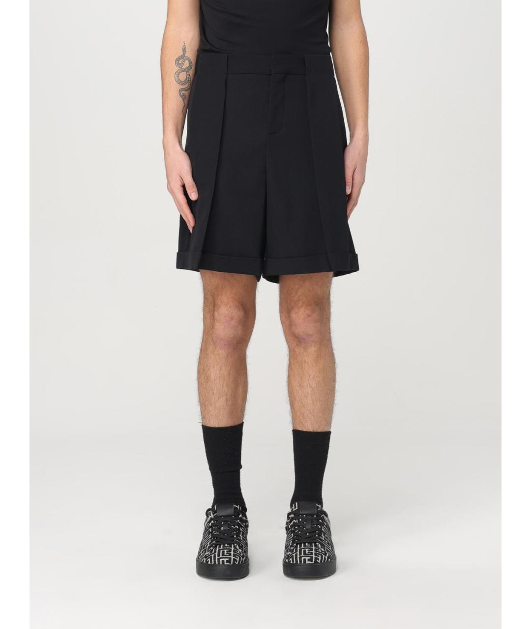 BALMAIN Черные шерстяные шорты, фото 6