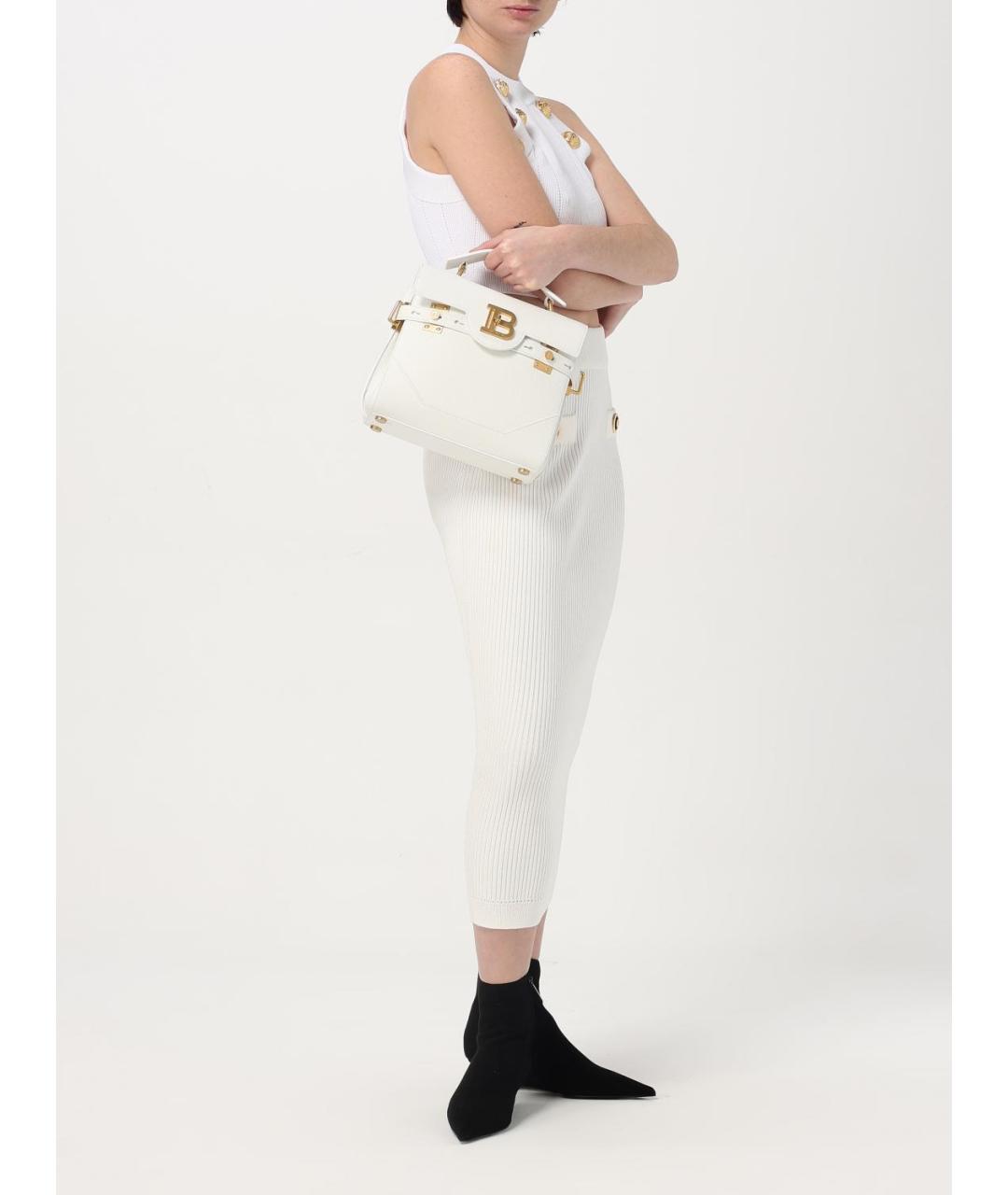 BALMAIN Белая вискозная майка, фото 2