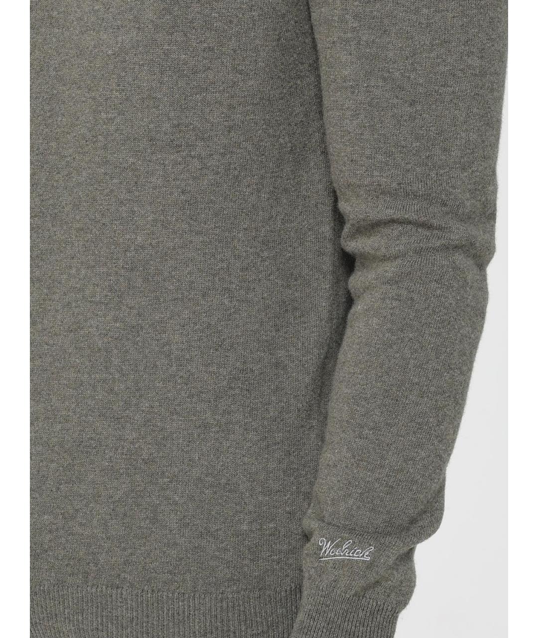 WOOLRICH Хаки шерстяная водолазка, фото 3