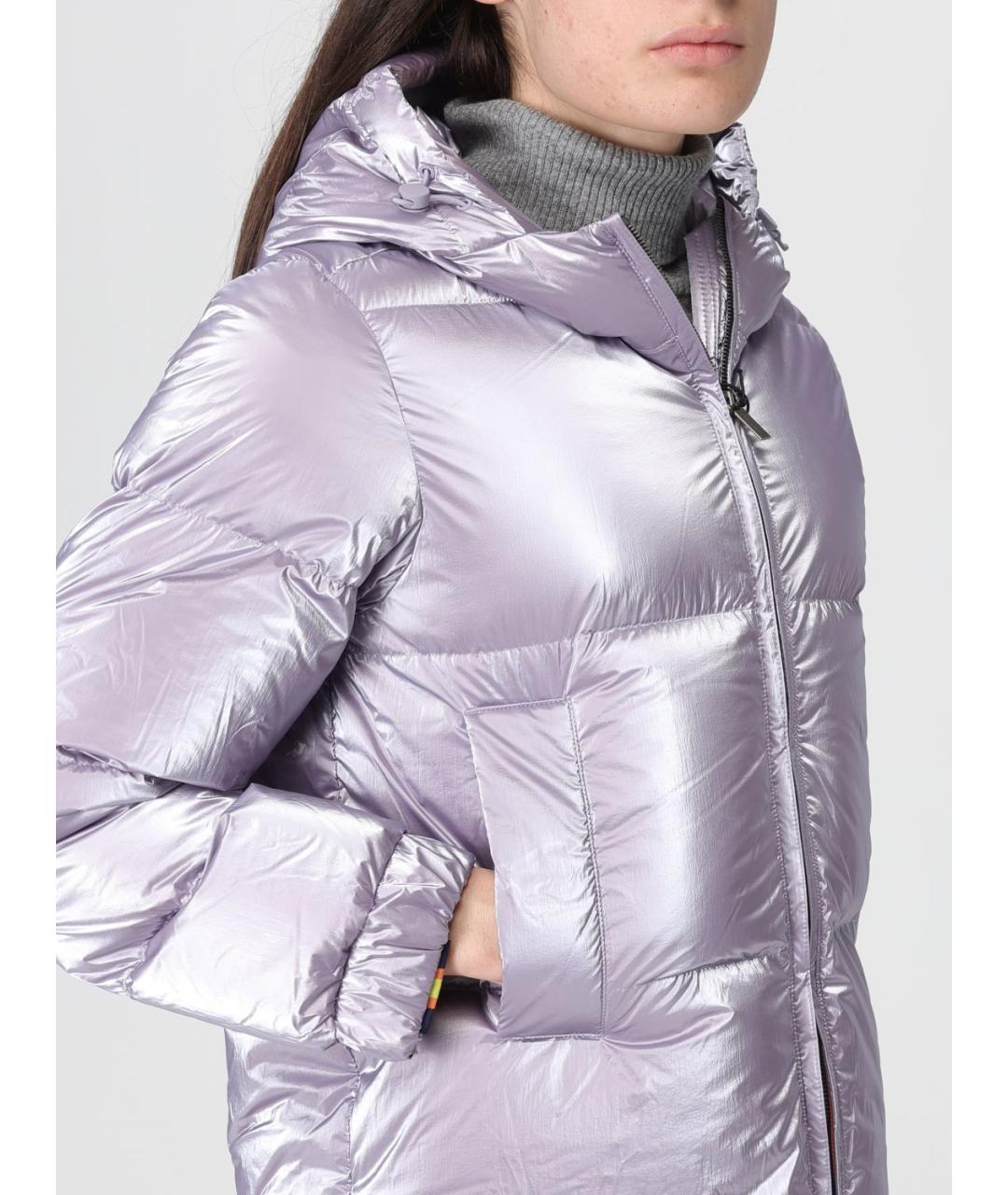 K-WAY Фиолетовый полиэстеровый пуховик, фото 5