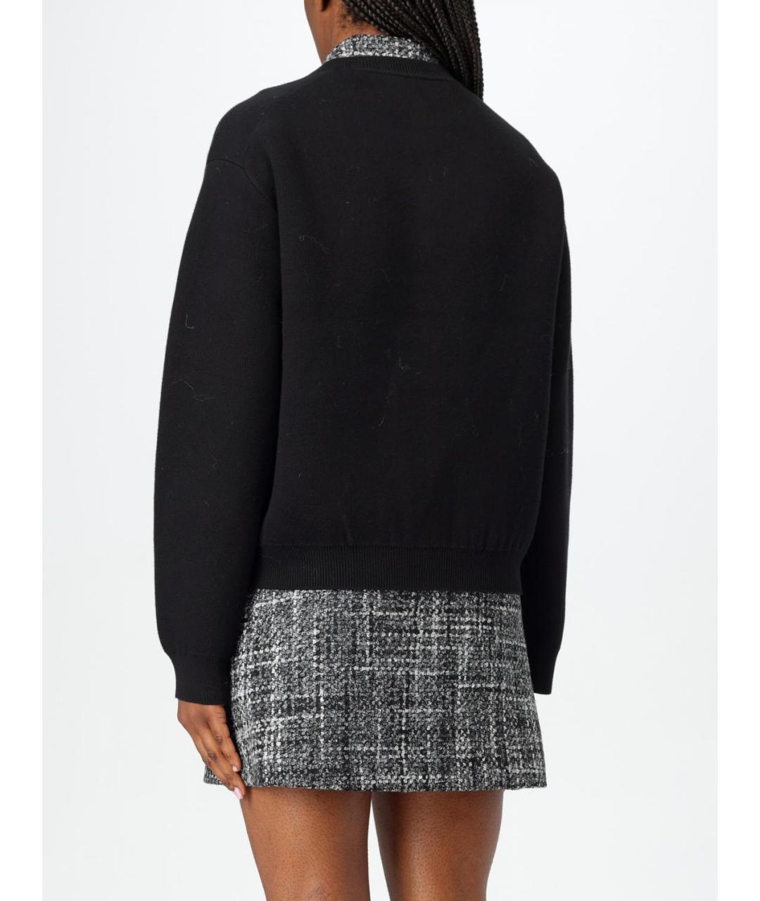THEORY Черный хлопковый кардиган, фото 3