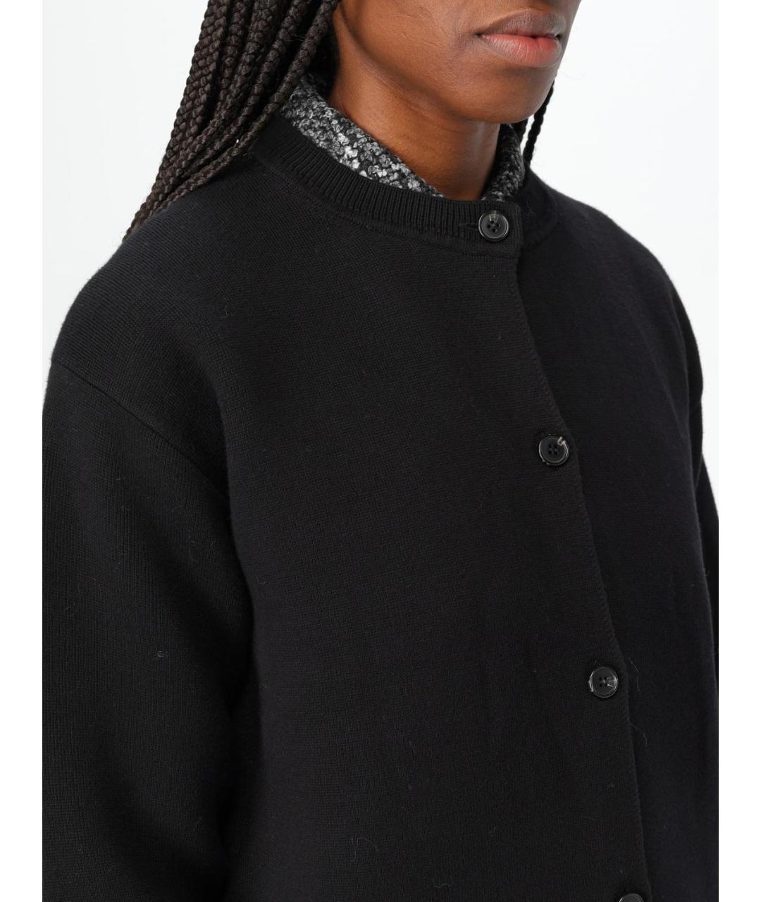 THEORY Черный хлопковый кардиган, фото 5