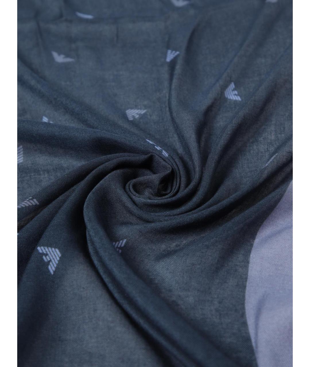 EMPORIO ARMANI Синий шарф, фото 3