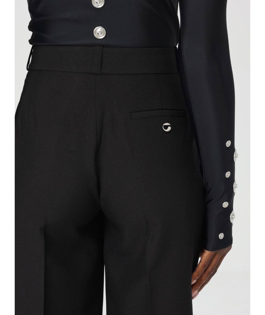 COPERNI Черные вискозные прямые брюки, фото 5