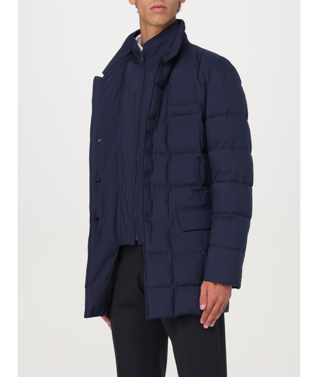 FAY Синий полиэстеровый пуховик, фото 4
