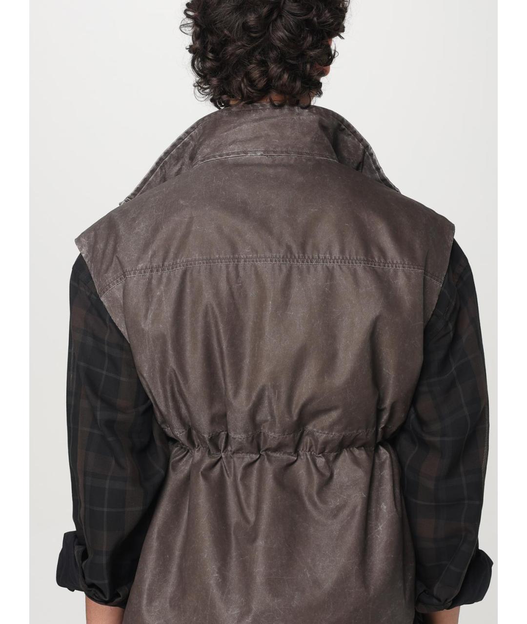 OUR LEGACY Коричневый полиамидовый жилет, фото 6