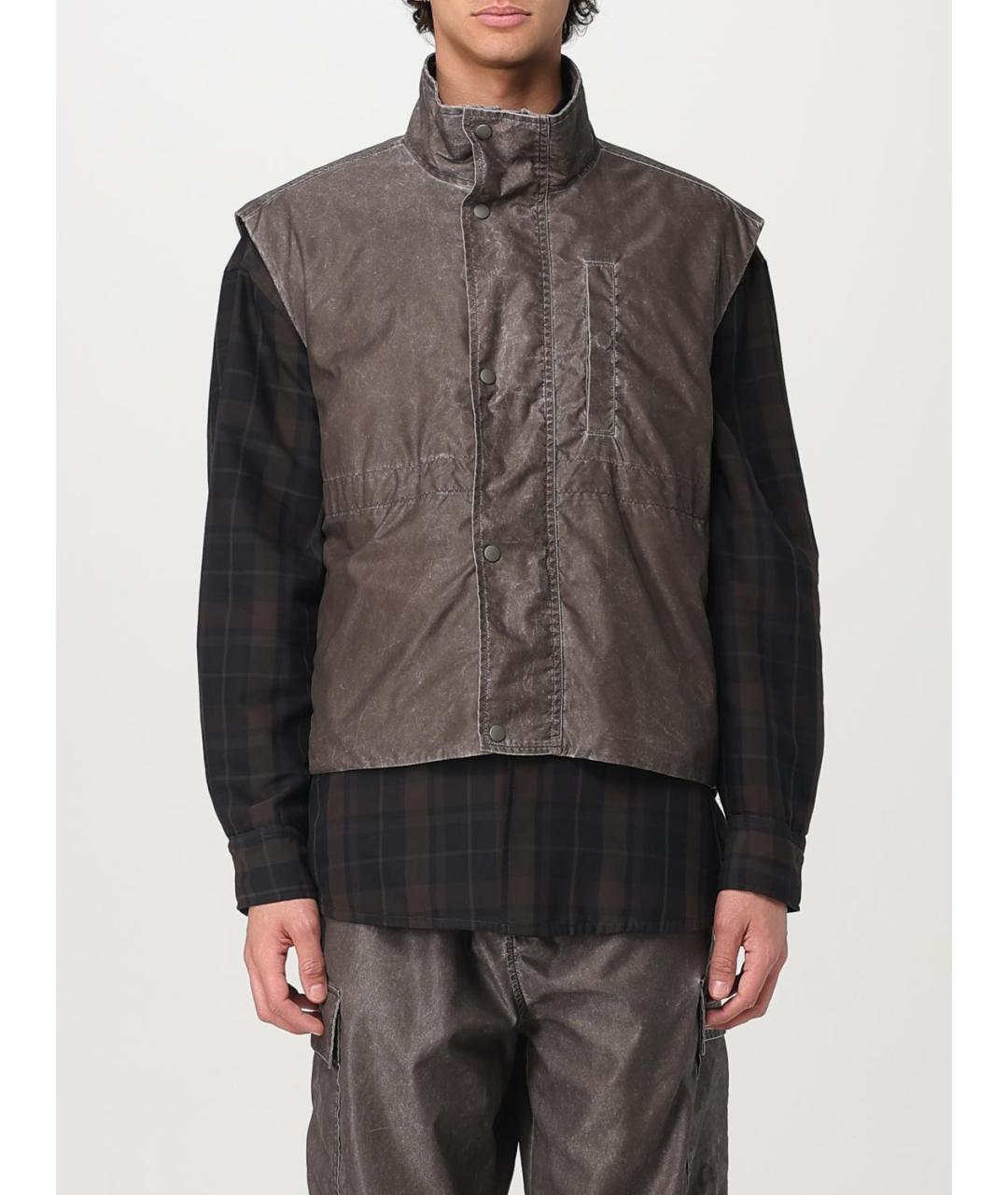 OUR LEGACY Коричневый полиамидовый жилет, фото 2