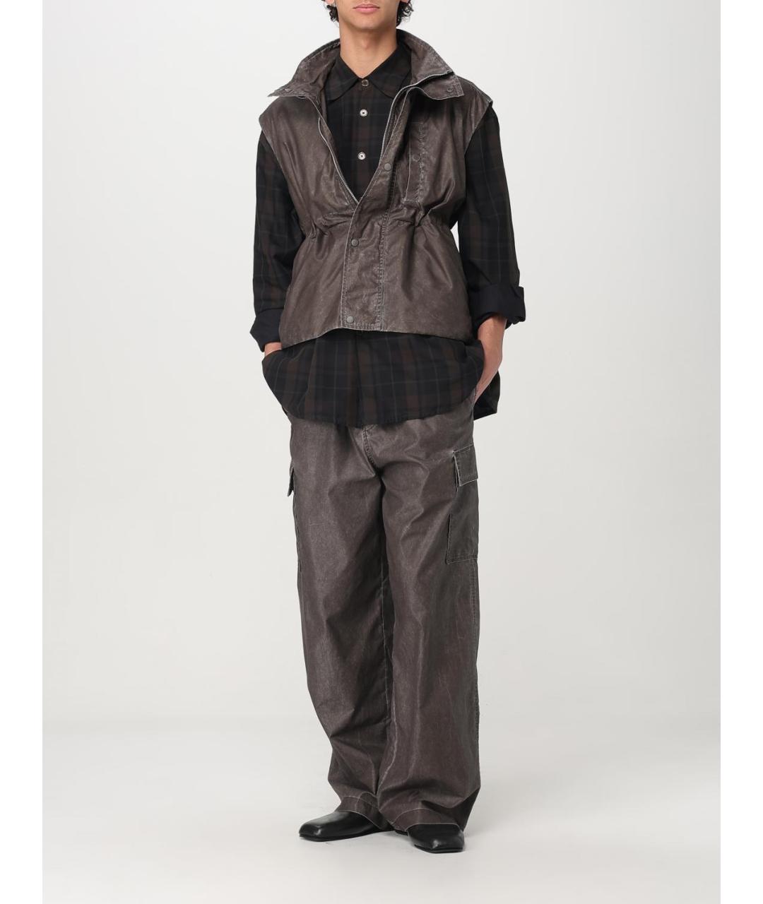 OUR LEGACY Коричневый полиамидовый жилет, фото 3