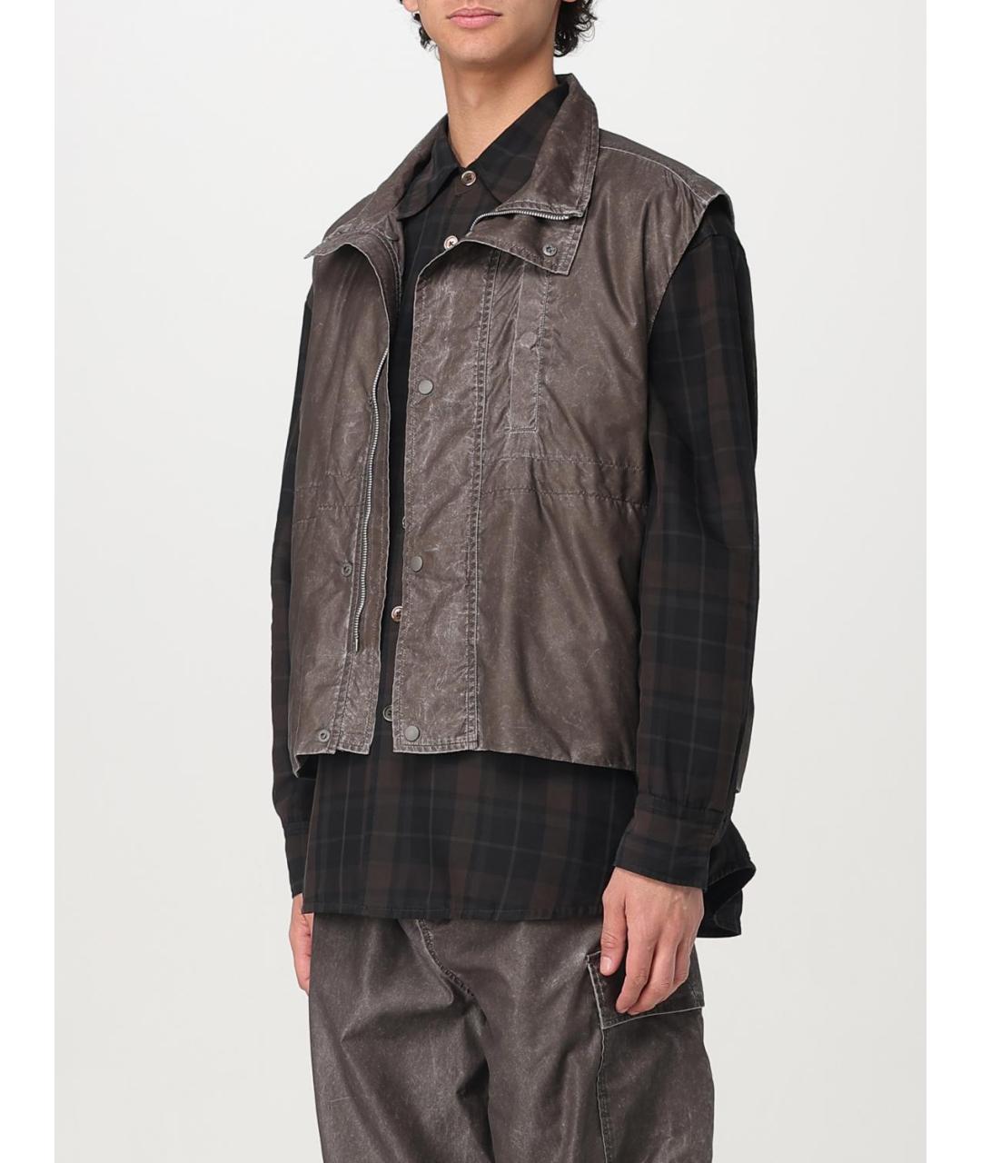 OUR LEGACY Коричневый полиамидовый жилет, фото 5