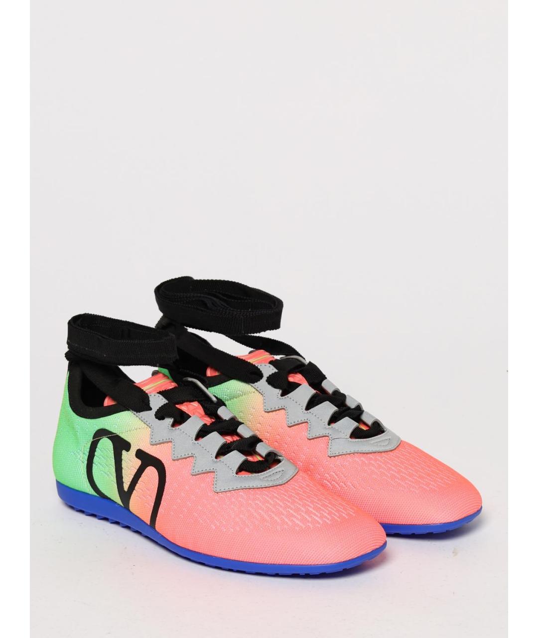 VALENTINO Мульти текстильные кроссовки, фото 2