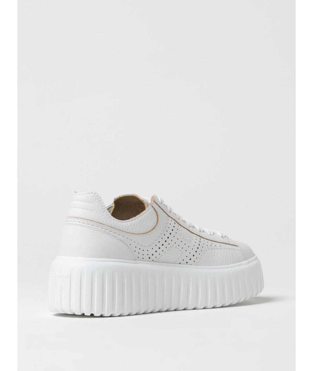 HOGAN Белые кожаные кеды, фото 3