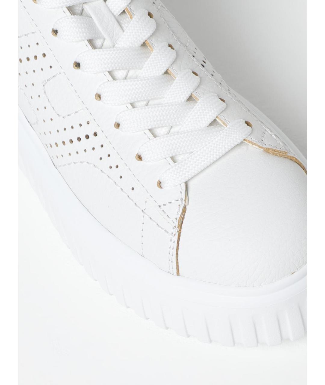 HOGAN Белые кожаные кеды, фото 4