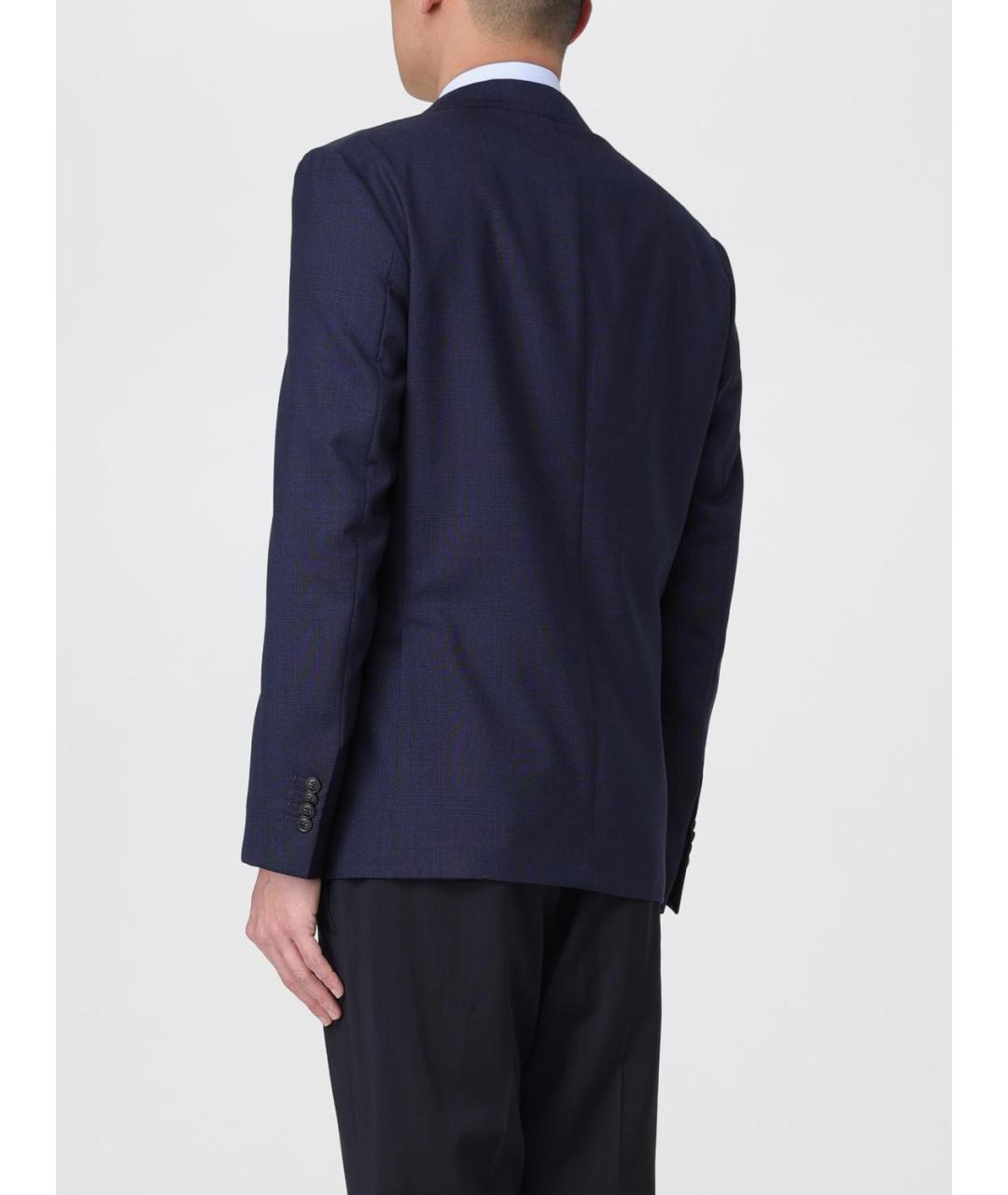 FAY Синий льняной пиджак, фото 2