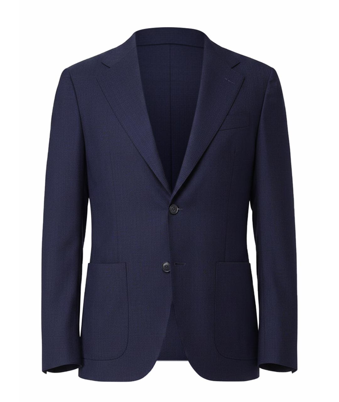 FAY Синий льняной пиджак, фото 1