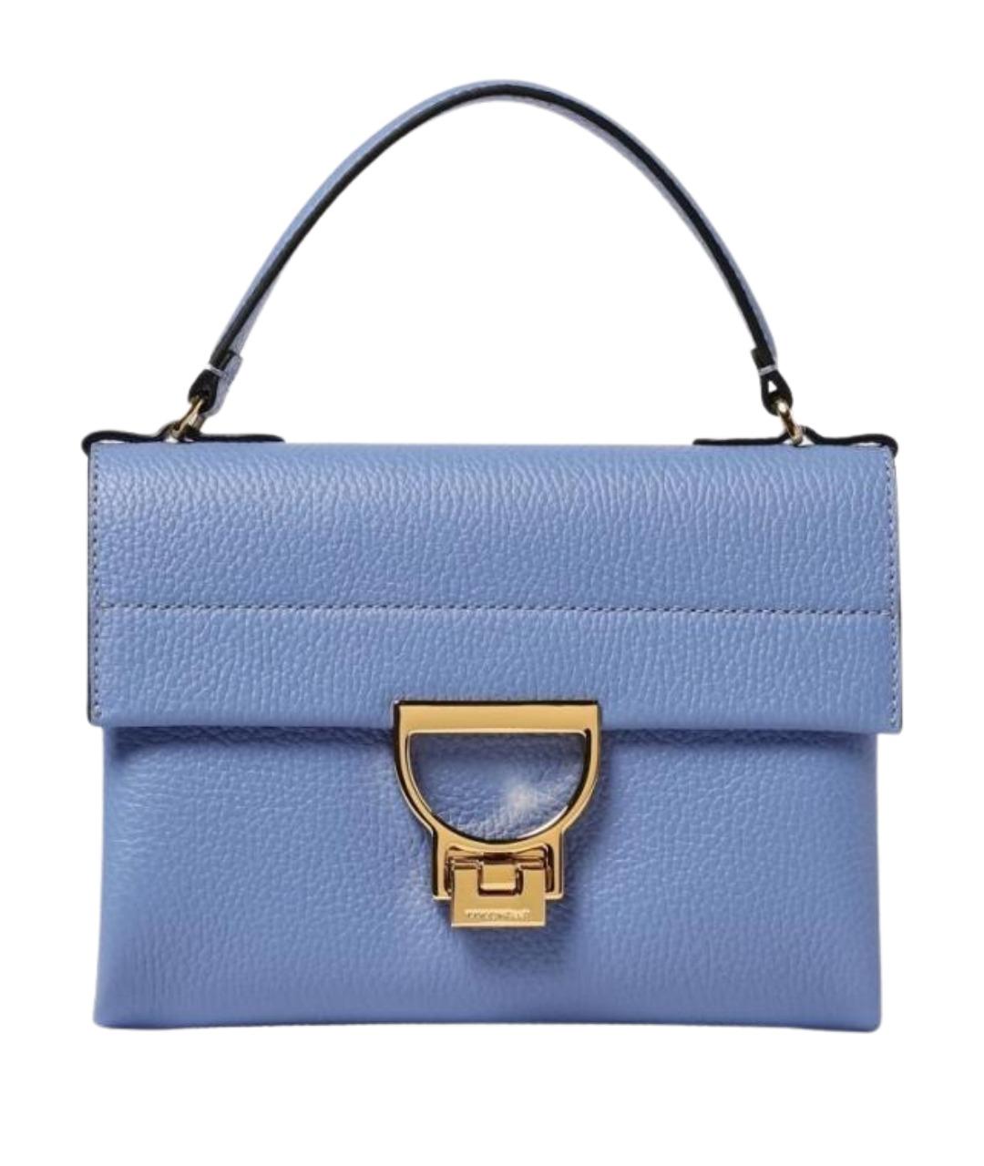COCCINELLE Голубая кожаная сумка через плечо, фото 1