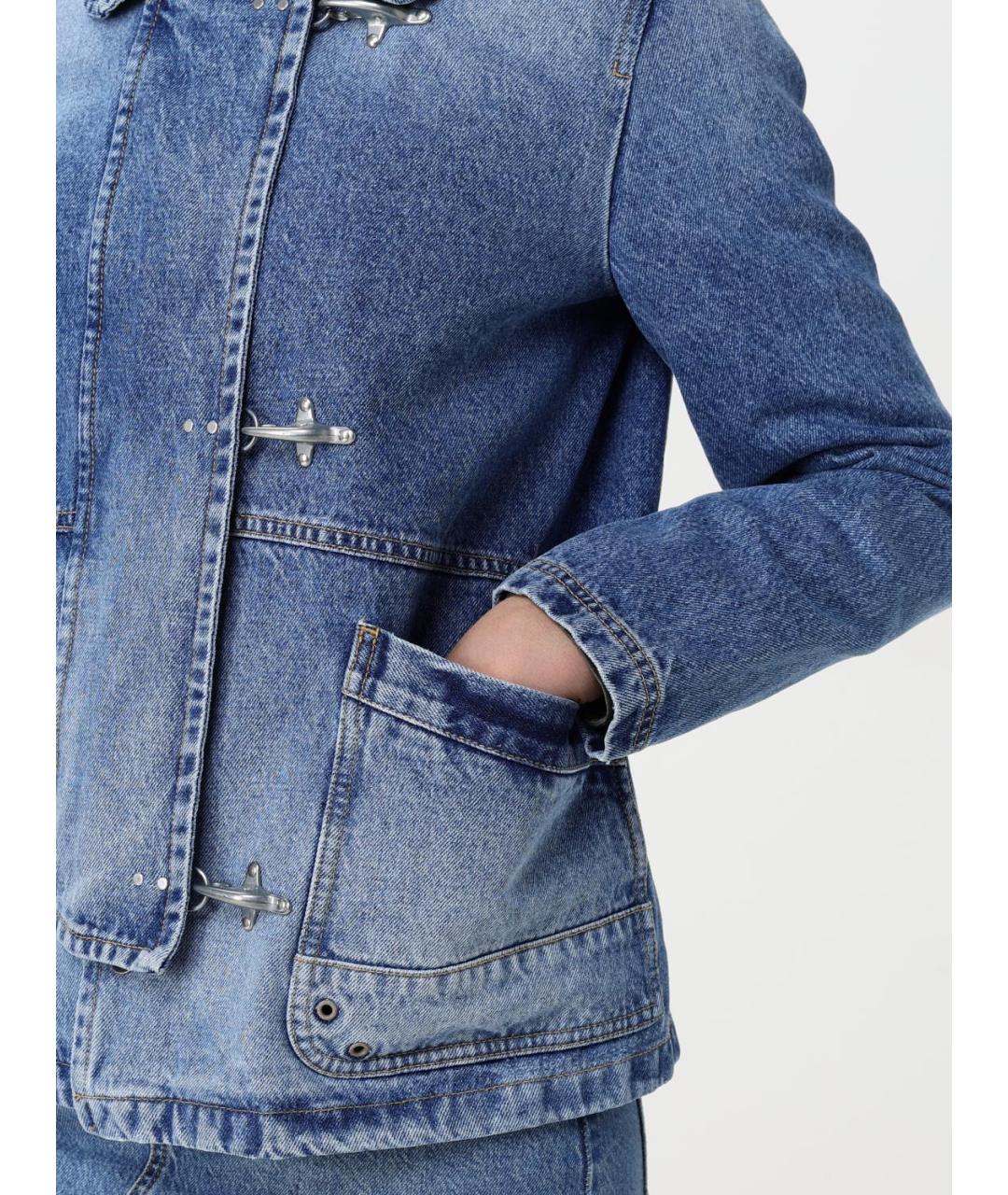 FAY Синяя хлопковая куртка, фото 5