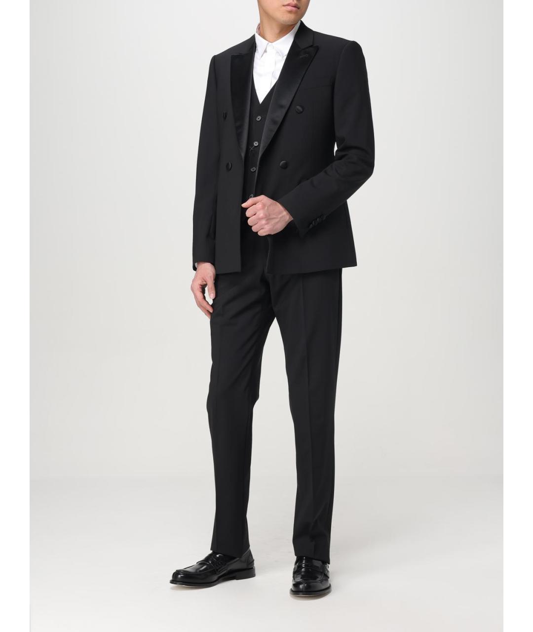 EMPORIO ARMANI Черный шерстяной жилет, фото 2