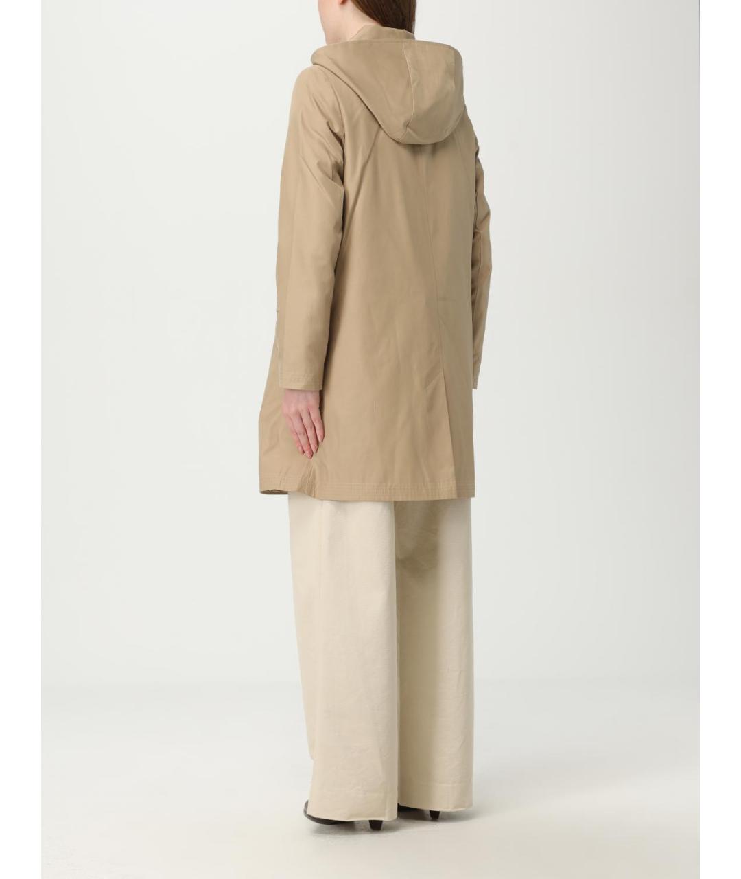 RALPH LAUREN Бежевый хлопковый тренч/плащ, фото 3