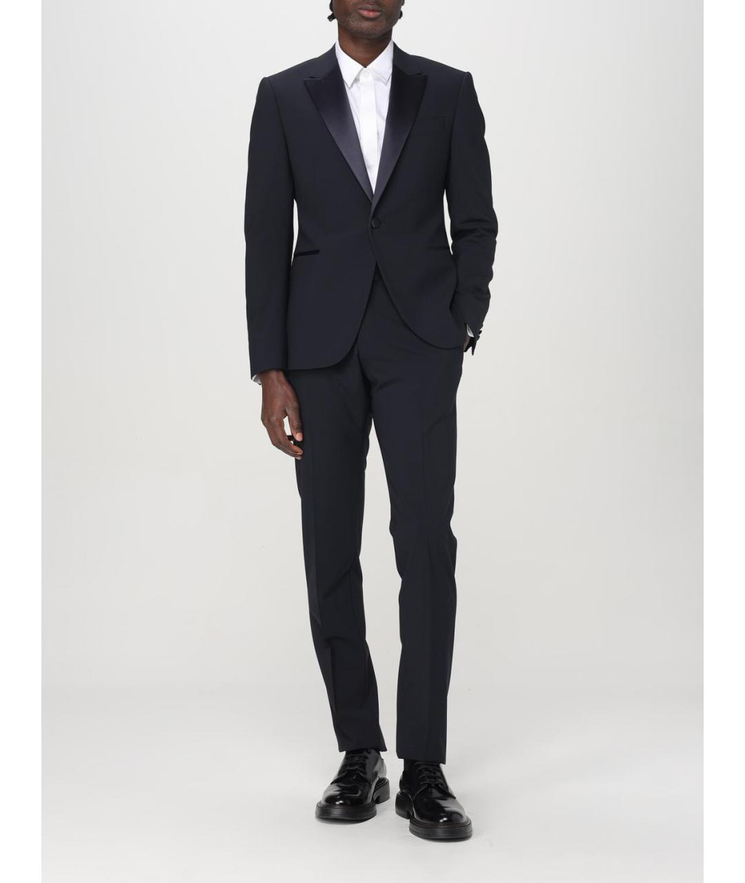 EMPORIO ARMANI Темно-синий вечерний костюм, фото 2