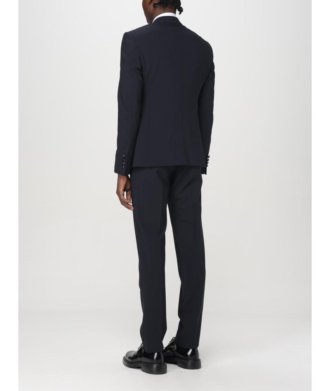 EMPORIO ARMANI Темно-синий вечерний костюм, фото 3