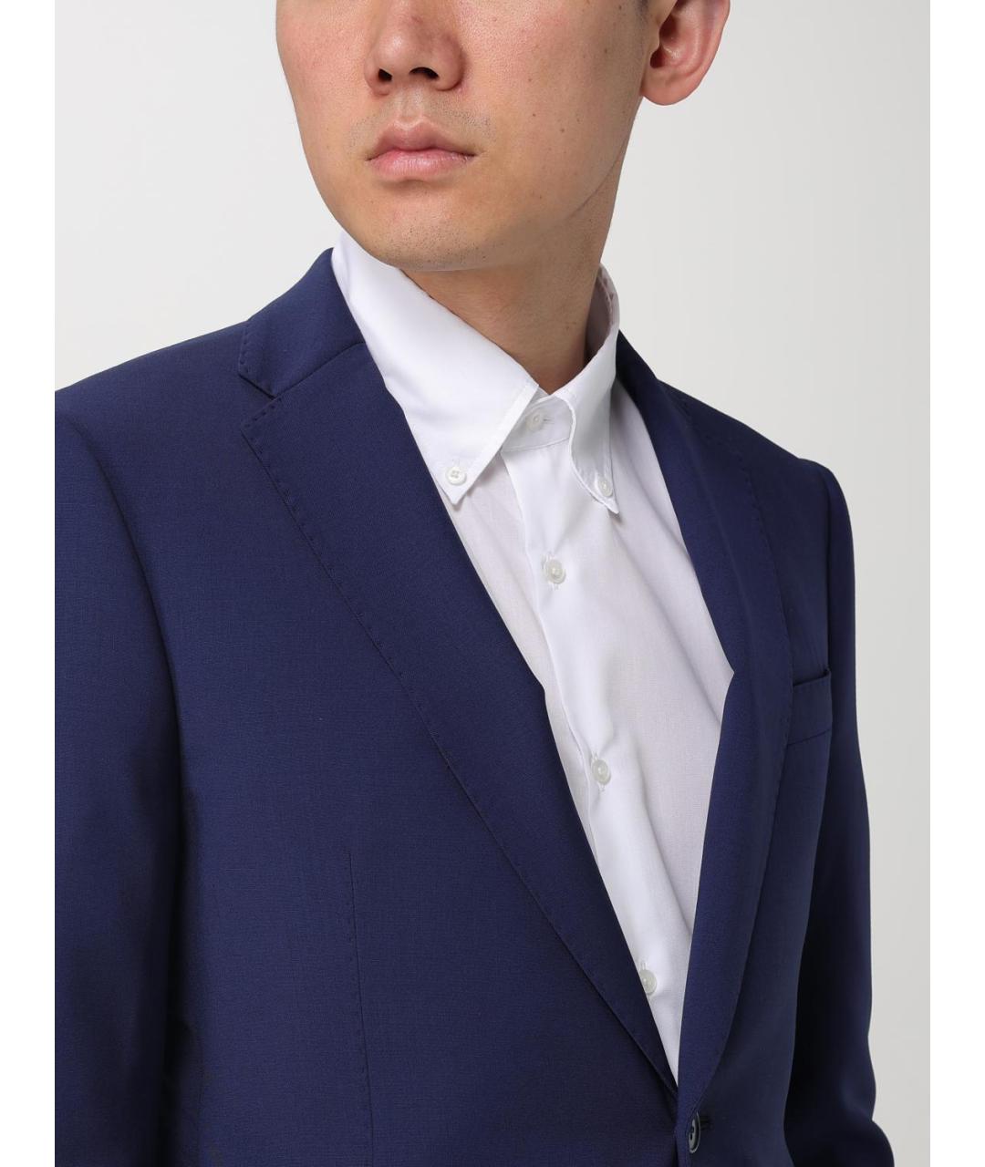 EMPORIO ARMANI Синий классический костюм, фото 5