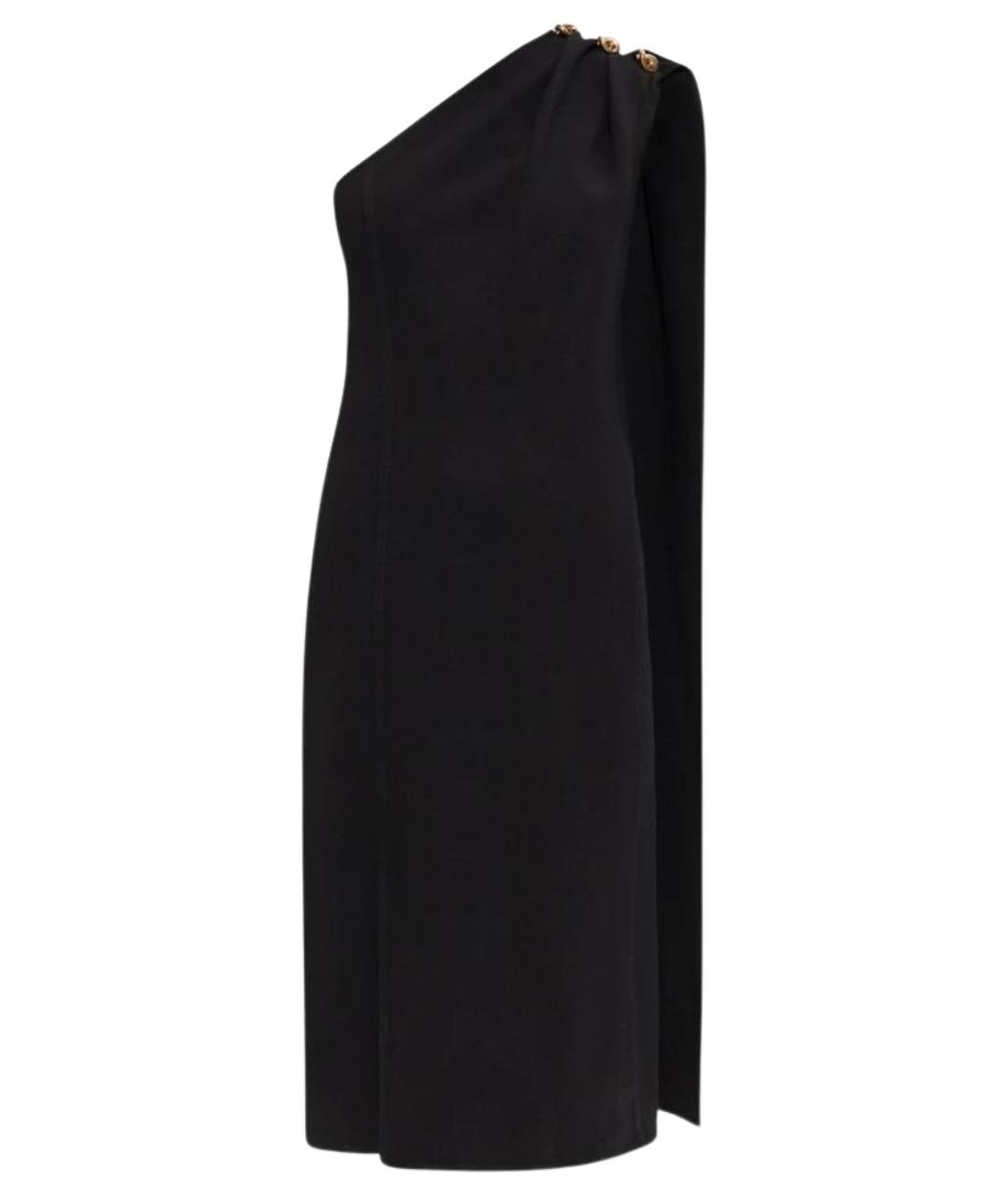 BOTTEGA VENETA Черное шерстяное вечернее платье, фото 1